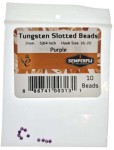 Tungsten Slotted Beads 2mm (5/64 inch) Purple
