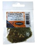 Camo Chenille 15mm Large Brown & Pale Olive