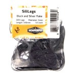SiliLegs Black & Silver Flake