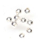 Tungsten Slotted Beads 1.5mm (1/16 inch) Silver