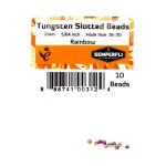 Tungsten Slotted Beads 2mm (5/64 inch) Rainbow