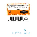 Tungsten Slotted Beads 2.3mm (3/32 inch) Cobalt