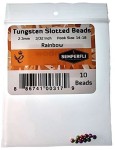 Tungsten Slotted Beads 2.3mm (3/32 inch) Rainbow