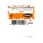 Tungsten Slotted Beads 2.3mm (3/32 inch) Silver