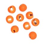 Tungsten Slotted Beads 2.8mm (7/64 inch) Fl Orange