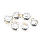 Tungsten Slotted Beads 2.8mm (7/64 inch) Silver