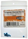 Tungsten Slotted Beads 3.3mm (1/8 inch) Cobalt