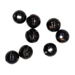 Tungsten Slotted Beads 3.3mm (1/8 inch) Mottled Black Gold