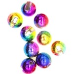 Tungsten Slotted Beads 3.8mm (5/32 inch) Rainbow