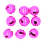 Tungsten Slotted Beads 4.6mm (3/16 inch) Fl Pink