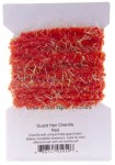 Guard Hair Chenille Red