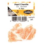 Pearl Chenille 1mm Fl Red