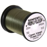 Classic Waxed Thread 12/0 240 Yards Olive Dun