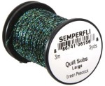 Quill Subs Large Green Peacock