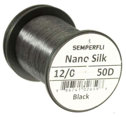 Nano Silk 50D 12/0 50m Spool Black