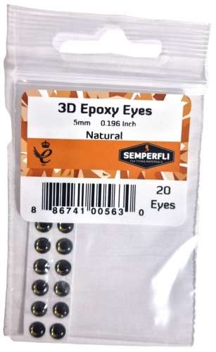 5mm 3D Epoxy Eyes Natural