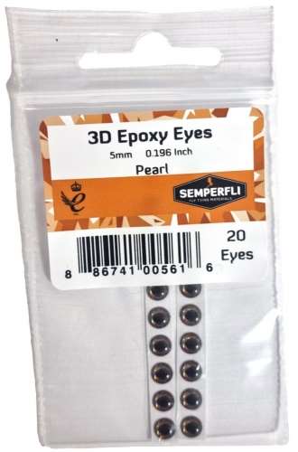 5mm 3D Epoxy Eyes Pearl