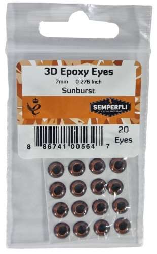 7mm 3D Epoxy Eyes Sunburst
