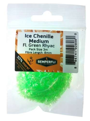 Ice Chenille 12mm Large Fl Green Rhyac