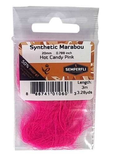 Synthetic Marabou 20mm Fl Hot Candy Pink