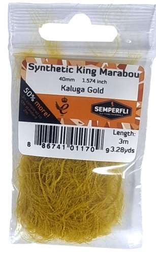 Synthetic King Marabou 40mm Kaluga Gold