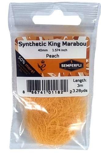 Synthetic King Marabou 40mm Peach