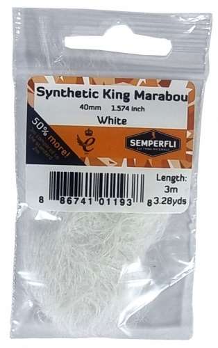 Synthetic King Marabou 40mm White