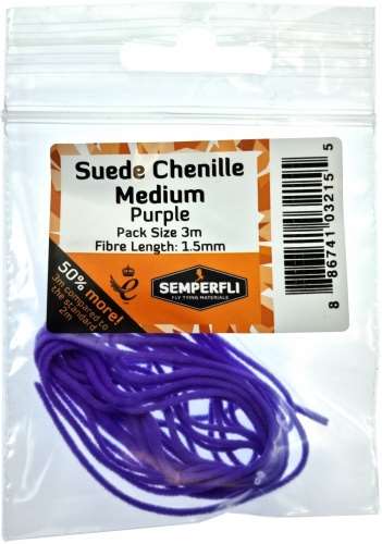 Suede Chenille 1.5mm Medium Purple
