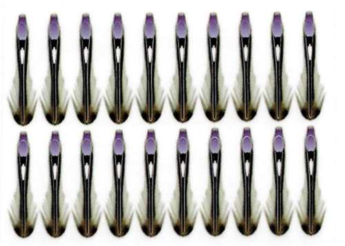 Synthetic Jungle Cock 30mm Large Purple