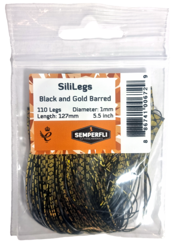 SiliLegs Black & Gold Barred