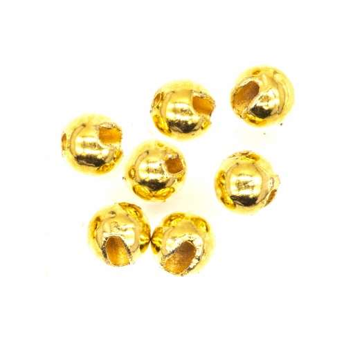 Tungsten Slotted Beads 2.3mm (3/32 inch) Gold