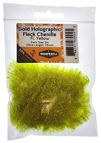 Gold Tinsel Fleck 15mm Large Fl Yellow