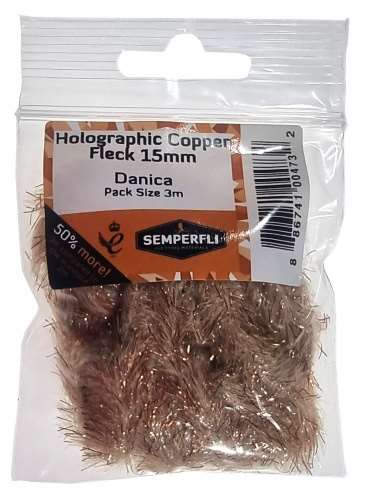 Copper Tinsel Fleck 15mm Large Danica