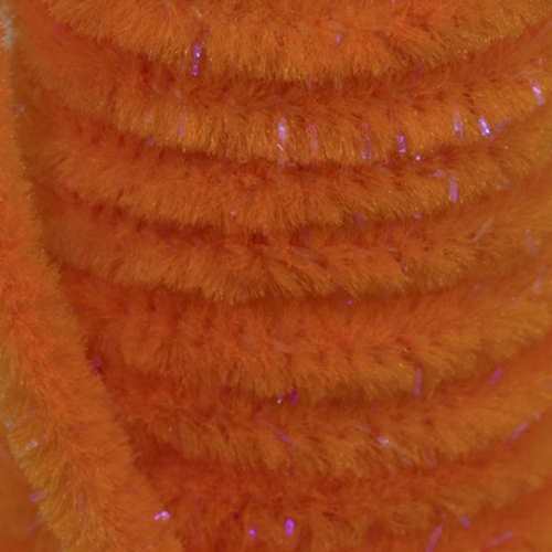 Sparkle Worm Chenille Fl. Orange