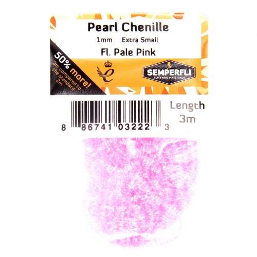 Pearl Chenille 1mm Fl Pale Pink