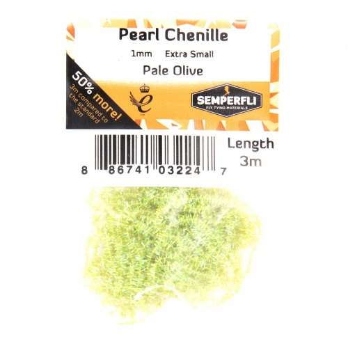 Pearl Chenille 1mm Pale Olive