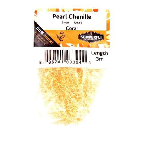 Pearl Chenille 3mm Coral