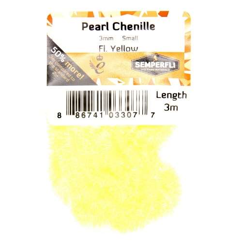 Pearl Chenille 3mm Fl Yellow