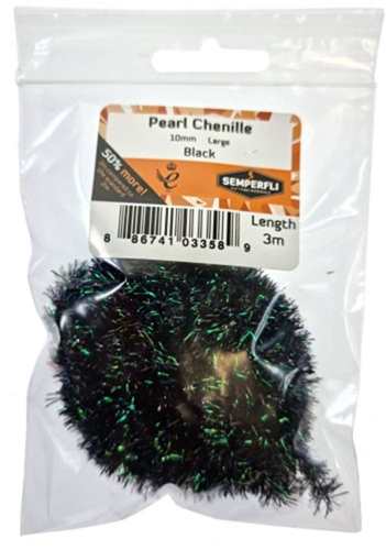 Pearl Chenille 10mm Black