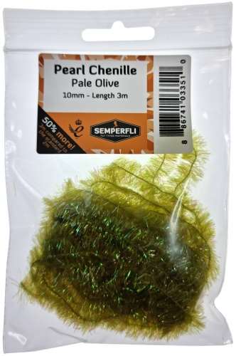 Pearl Chenille 10mm Pale Olive