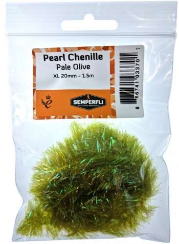 Pearl Chenille 20mm XL Pale Olive
