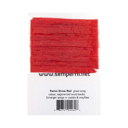 Swiss Straw Synthetic Raffia Red