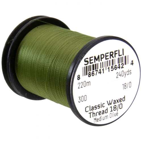 Classic Waxed Thread 18/0 240 Yards Medium Olive