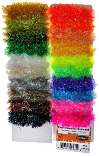 Pearl Chenille Multicards 30mm XXL Mixed 20 Colors