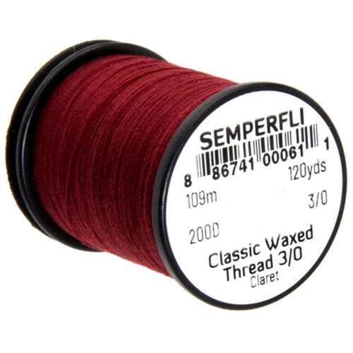 Classic Waxed Thread 3/0 120 Yards Claret