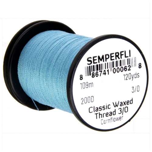 Classic Waxed Thread 3/0 120 Yards Cornflower