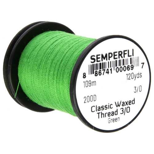 Classic Waxed Thread 3/0 120 Yards Green