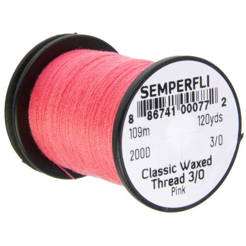 Classic Waxed Thread 3/0 120 Yards Pink