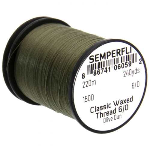 Classic Waxed Thread 6/0 240 Yards Olive Dun