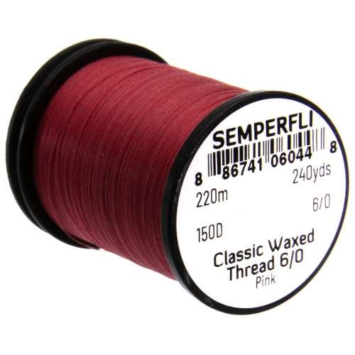 Classic Waxed Thread 6/0 240 Yards Pink